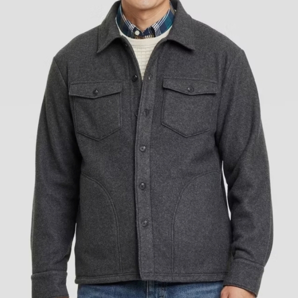 Goodfellow & Co Dark Gray Shirt Jacket Size Medium NWT - Picture 1 of 7